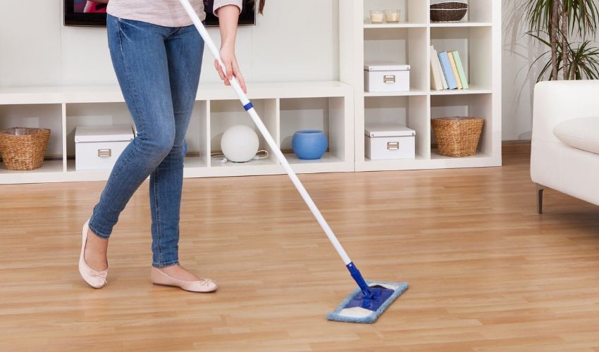 Clean Dirt From The Upper Surface Of Your Floor