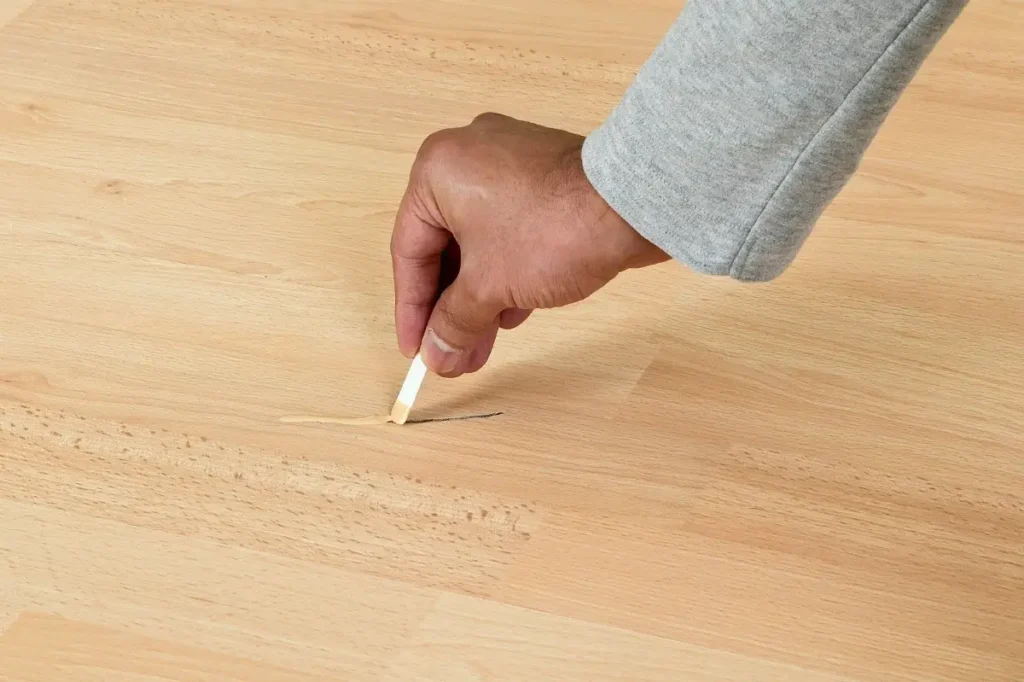 remove Vinyl Floor Scratches
