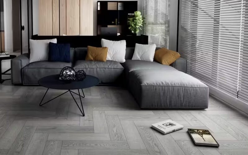 Grey Parquet Flooring for Home