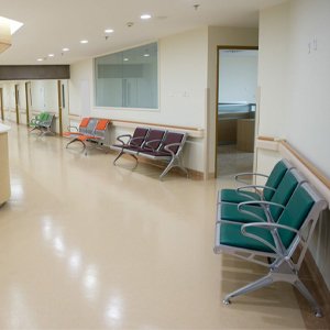 epoxy flooring install in hospital