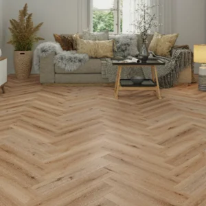 Dusky Herringbone LVT Flooring