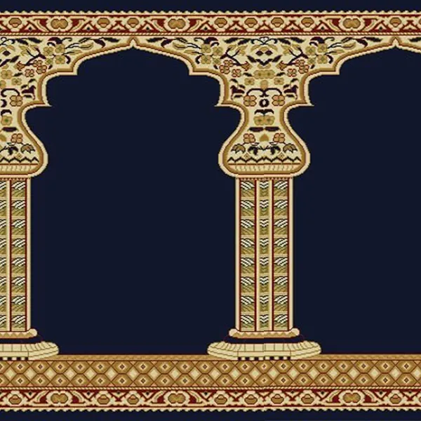 Kashmir Mehrab Blue Carpet For Mosque