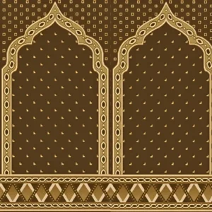 Shams OW Mehrab Brown Mosque Carpet