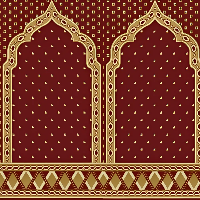 Shams Mehrab Red Mosque Carpet