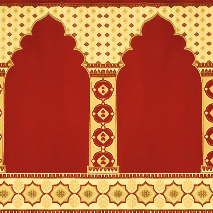 Taj Mahal Red Mosque Carpet Flooring
