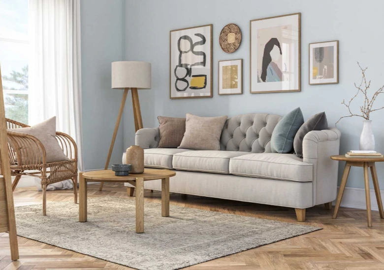 wooden flooring in Dubai home