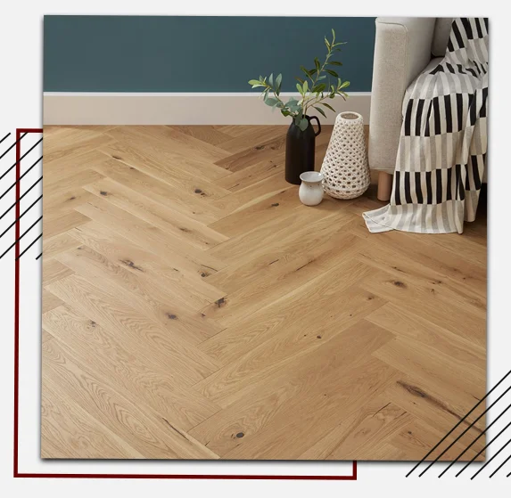Herrinbone Style Wood Flooring Installation in Dubai