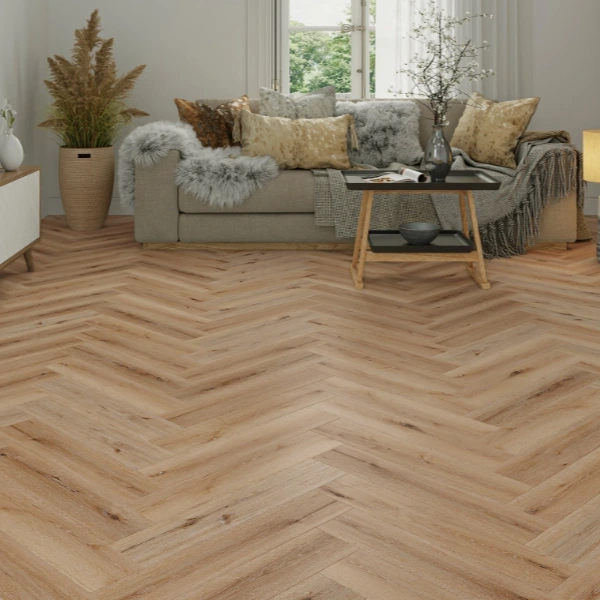 Dusky SPC Herringbone Flooring