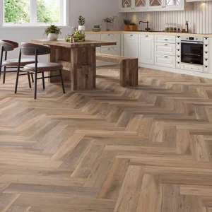 Golden Brown Oak SPC Wood Flooring
