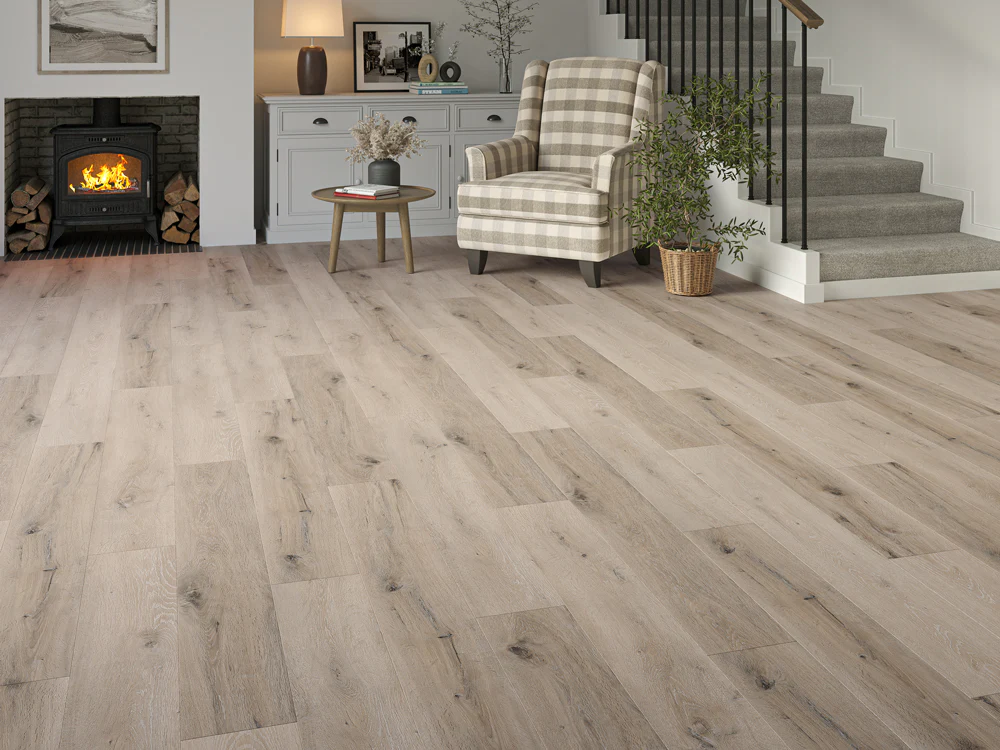 Whitewashed Grey Oak SPC Wood Flooring