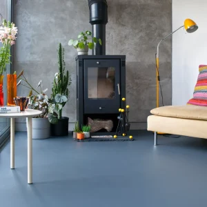 De Beauvoir Grey rubber flooring