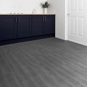 Antalya Anthracite Stone Tile SPC Flooring 5.5mm