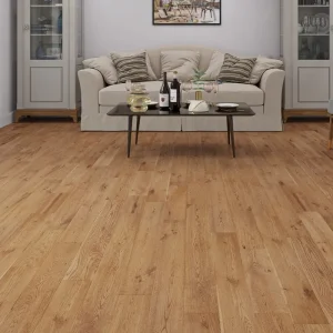 Brimham Golden Brushed Solid Oak Flooring