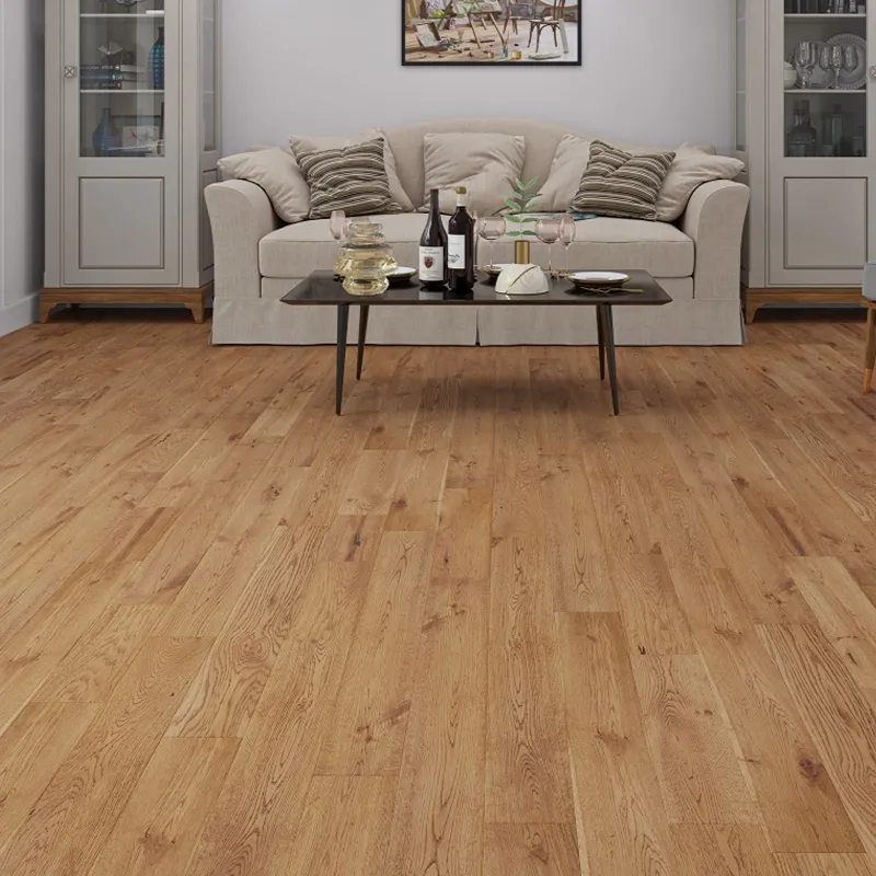 Brimham Golden Brushed Solid Oak Flooring