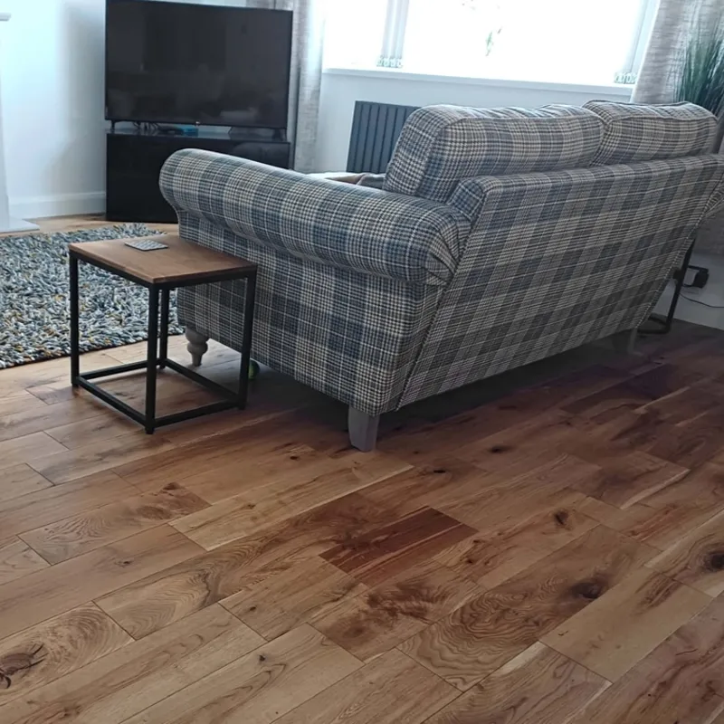 Brimham Rustic Brushed Solid Oak Flooring