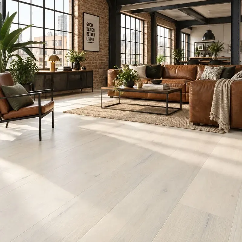 Fyfield White Oak Brushed Lacquered Flooring
