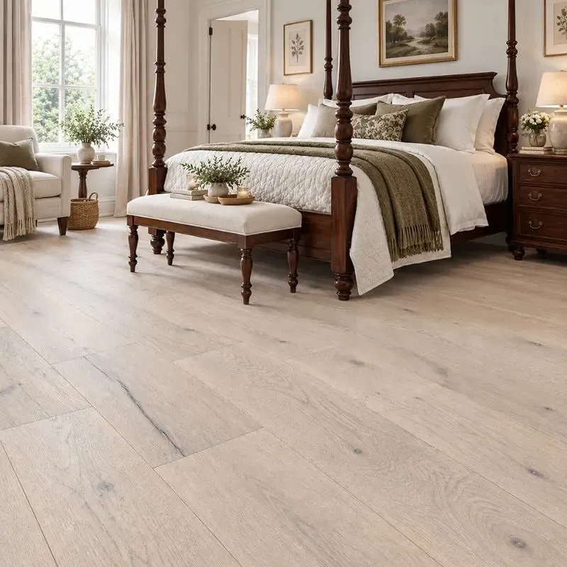 Henley White Distressed Oak Flooring