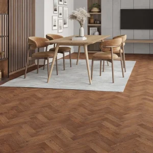 Painswick Russet Oak Herringbone Flooring