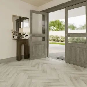 Paris Grey Oak Herringbone SPC Flooring 5mm