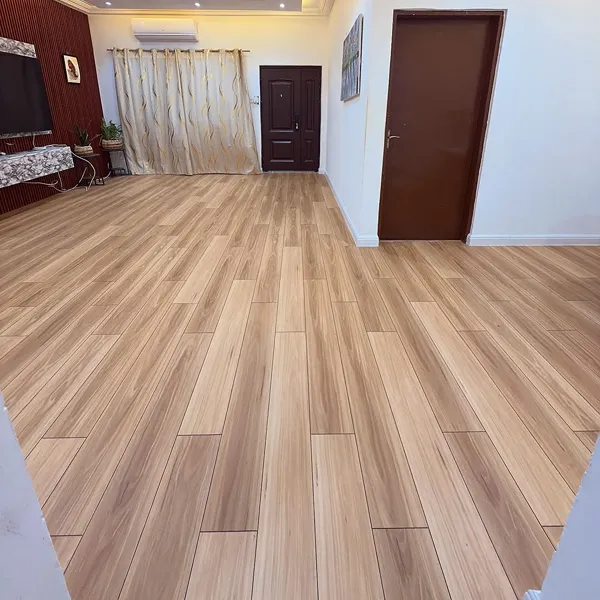SPC flooring installation across Emirates Hills living room