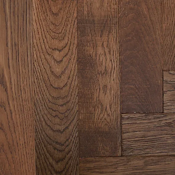 Dark Oak Herringbone Solid Wood Flooring - Image 2