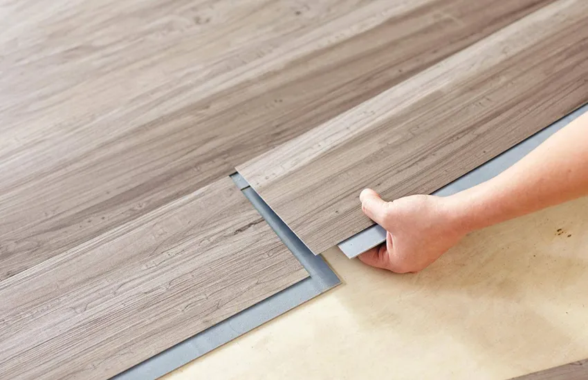 Installing vinyl flooring