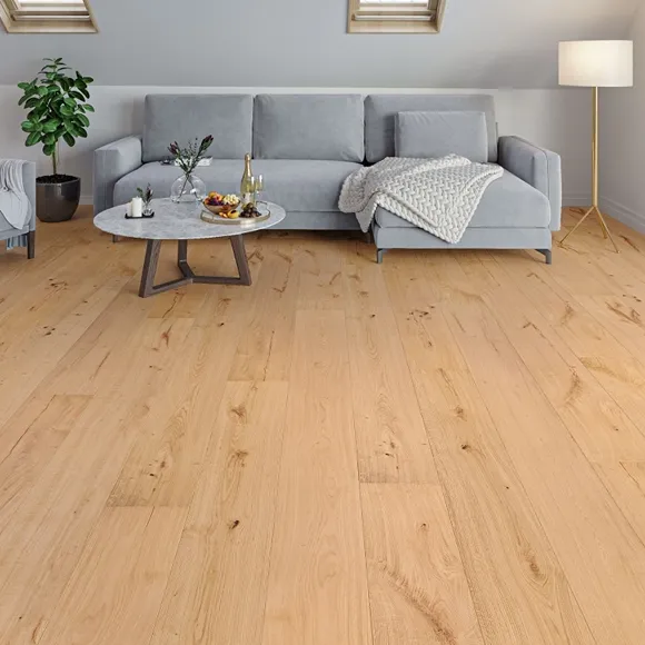 Natural Rustic Oak Engineered Wood Flooring