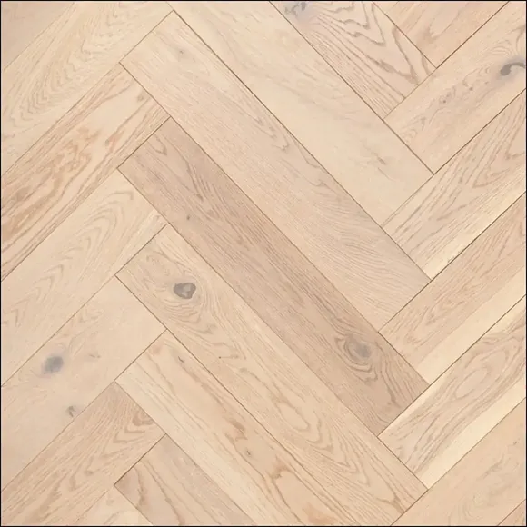 White Tone Oak Parquet Wood Flooring 2