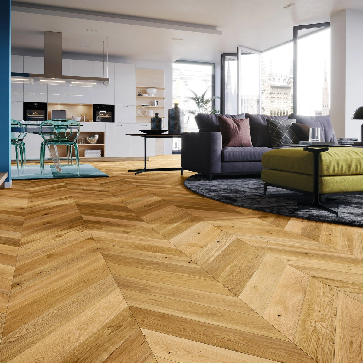ak Caramel Kirkham Chevron Flooring